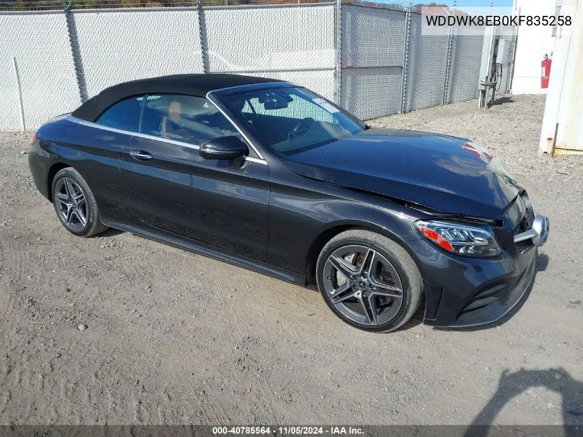 2019 Mercedes-Benz C 300 4Matic VIN: WDDWK8EB0KF835258 Lot: 40785564