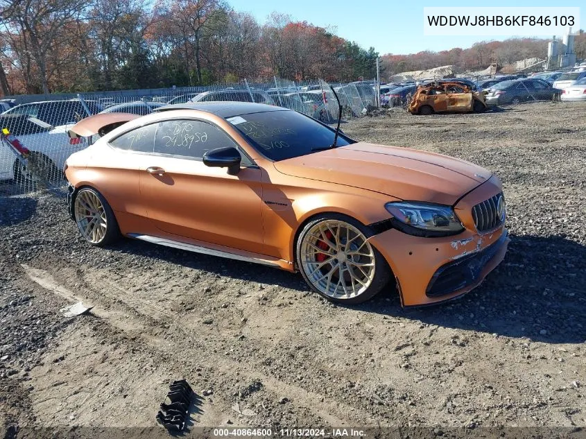 2019 Mercedes-Benz Amg C 63 S VIN: WDDWJ8HB6KF846103 Lot: 40864600