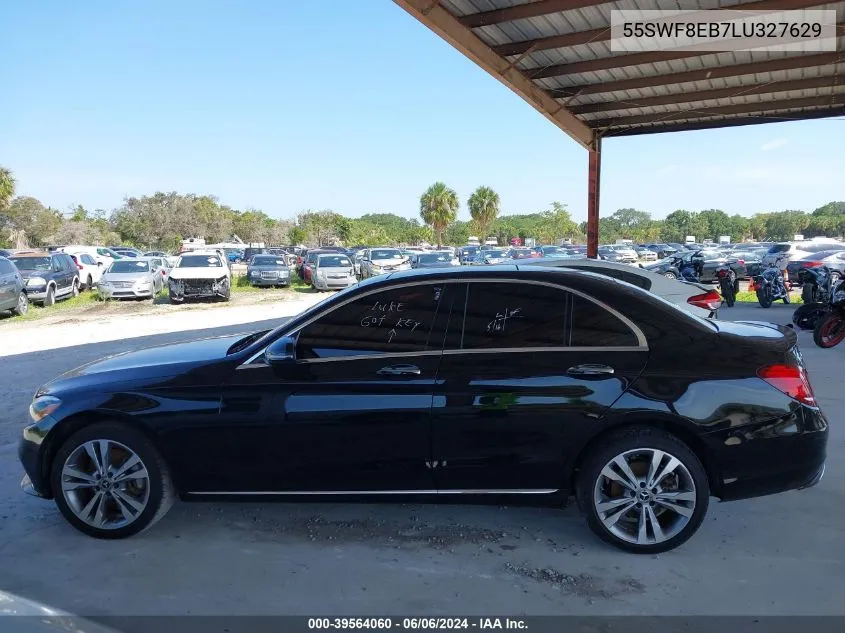 2020 Mercedes-Benz C 300 4Matic VIN: 55SWF8EB7LU327629 Lot: 39564060