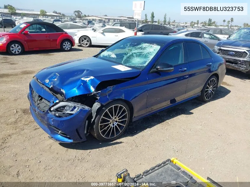 2020 Mercedes-Benz C 300 VIN: 55SWF8DB8LU323753 Lot: 39773657