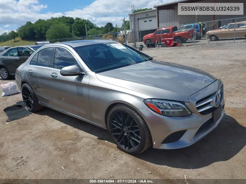 2020 Mercedes-Benz C 300 VIN: 55SWF8DB3LU324339 Lot: 39814494