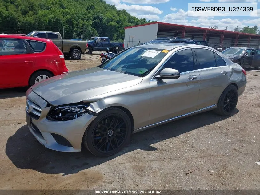 2020 Mercedes-Benz C 300 VIN: 55SWF8DB3LU324339 Lot: 39814494