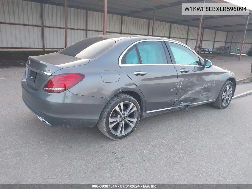 2020 Mercedes-Benz C 300 4Matic VIN: W1KWF8EBXLR596094 Lot: 39987514