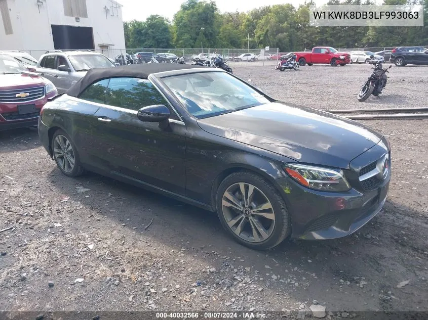 2020 Mercedes-Benz C 300 VIN: W1KWK8DB3LF993063 Lot: 40032566