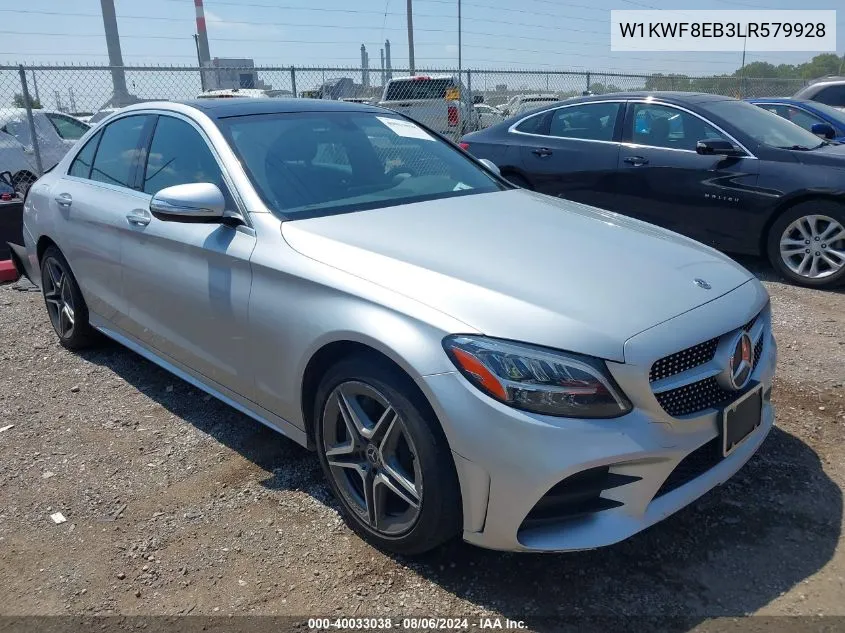 2020 Mercedes-Benz C 300 4Matic VIN: W1KWF8EB3LR579928 Lot: 40033038