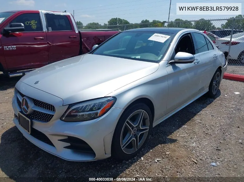 2020 Mercedes-Benz C 300 4Matic VIN: W1KWF8EB3LR579928 Lot: 40033038