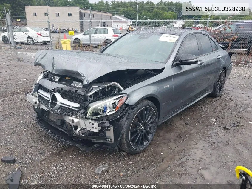 2020 Mercedes-Benz Amg C 43 4Matic VIN: 55SWF6EB3LU328930 Lot: 40041046