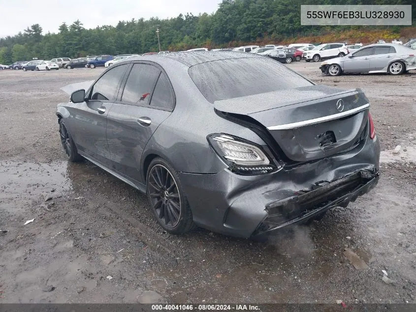 2020 Mercedes-Benz Amg C 43 4Matic VIN: 55SWF6EB3LU328930 Lot: 40041046