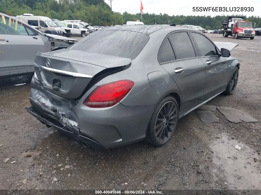 2020 Mercedes-Benz Amg C 43 4Matic VIN: 55SWF6EB3LU328930 Lot: 40041046