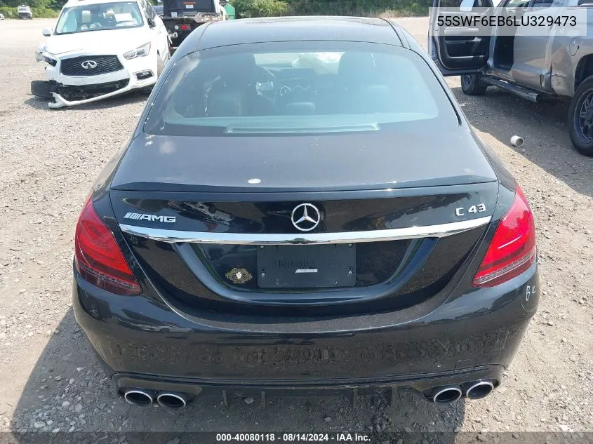 2020 Mercedes-Benz Amg C 43 4Matic VIN: 55SWF6EB6LU329473 Lot: 40080118