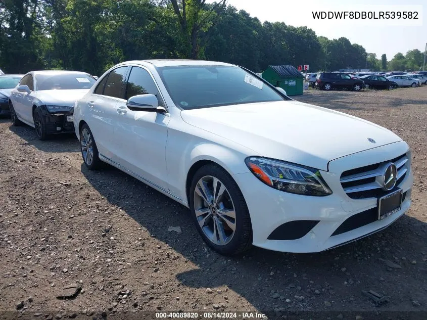 2020 Mercedes-Benz C 300 VIN: WDDWF8DB0LR539582 Lot: 40089820