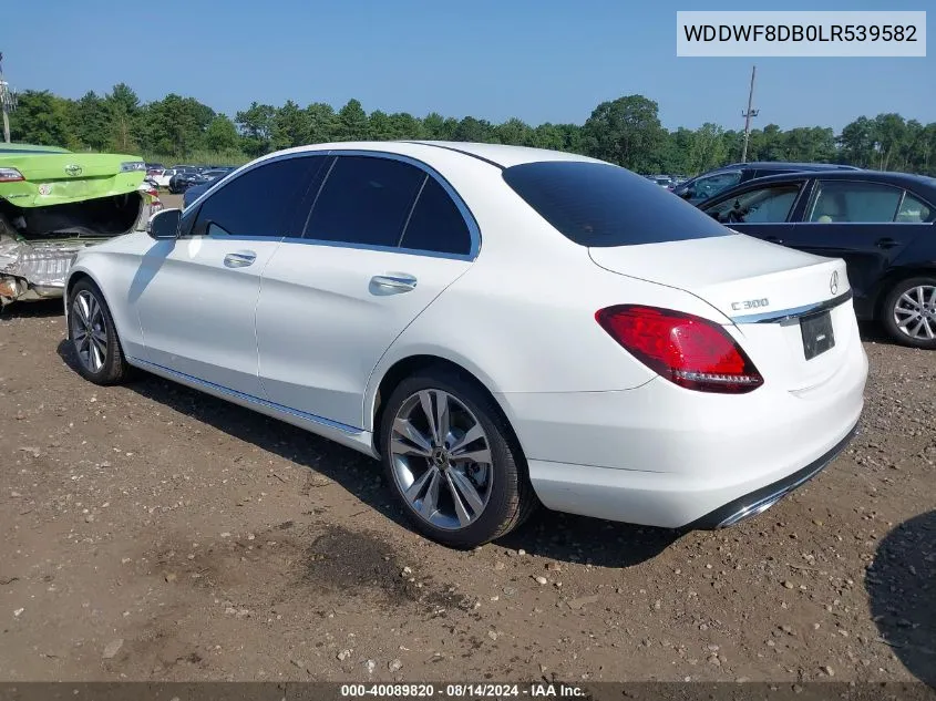 2020 Mercedes-Benz C 300 VIN: WDDWF8DB0LR539582 Lot: 40089820