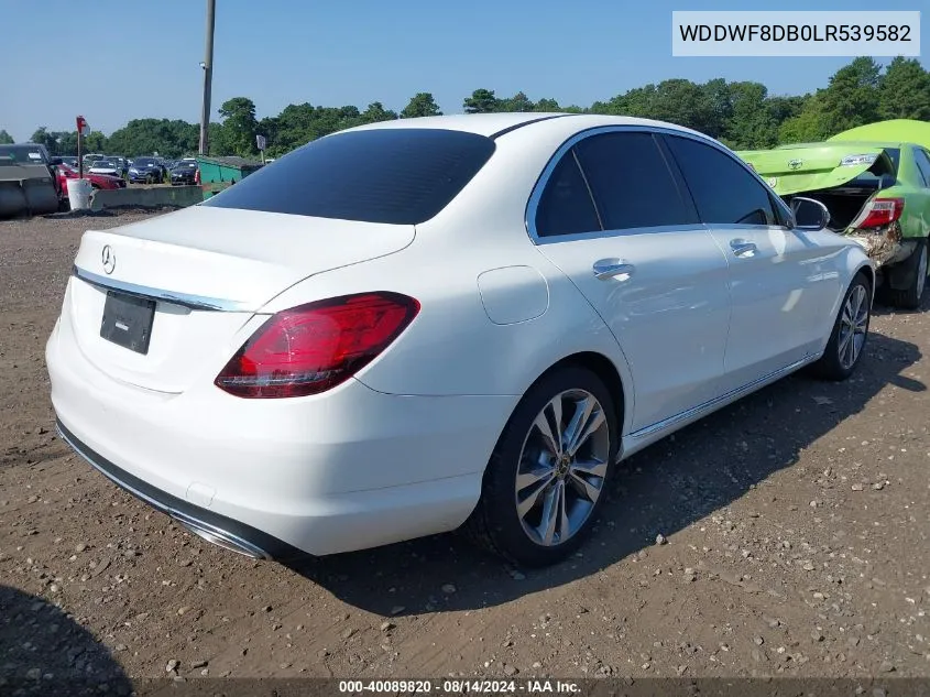 2020 Mercedes-Benz C 300 VIN: WDDWF8DB0LR539582 Lot: 40089820