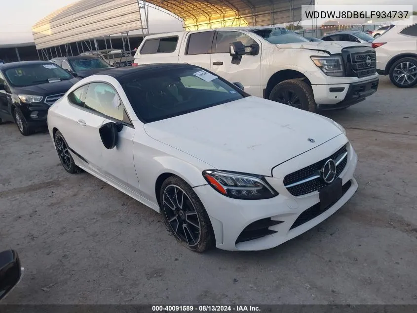 2020 Mercedes-Benz C 300 VIN: WDDWJ8DB6LF934737 Lot: 40091589