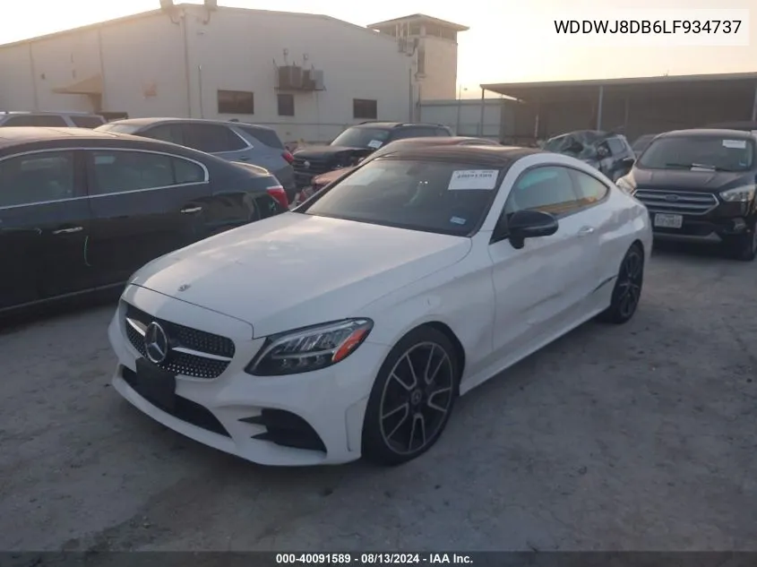 2020 Mercedes-Benz C 300 VIN: WDDWJ8DB6LF934737 Lot: 40091589