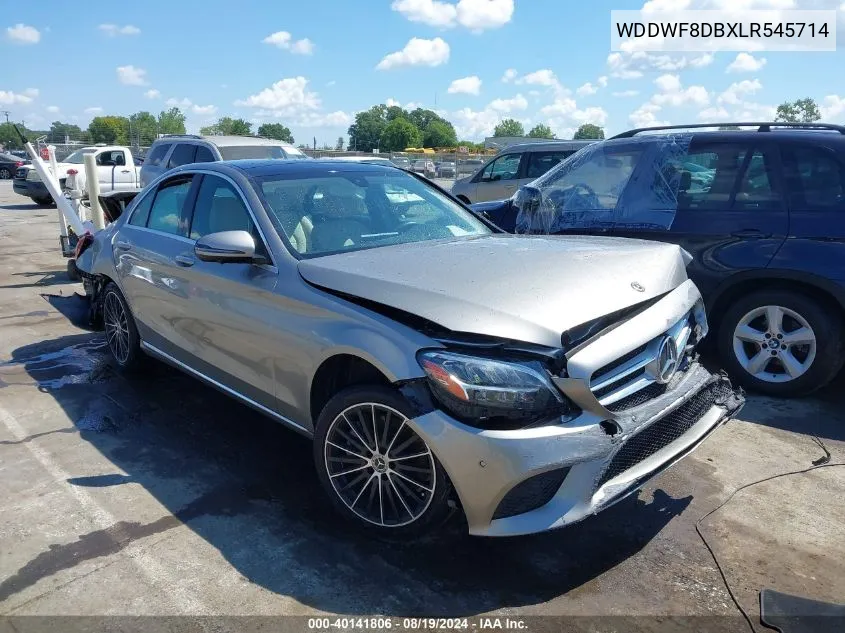 2020 Mercedes-Benz C 300 VIN: WDDWF8DBXLR545714 Lot: 40141806