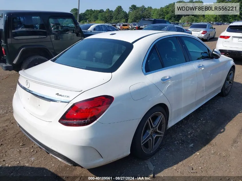 2020 Mercedes-Benz C 300 4Matic VIN: WDDWF8EB0LR556221 Lot: 40189561