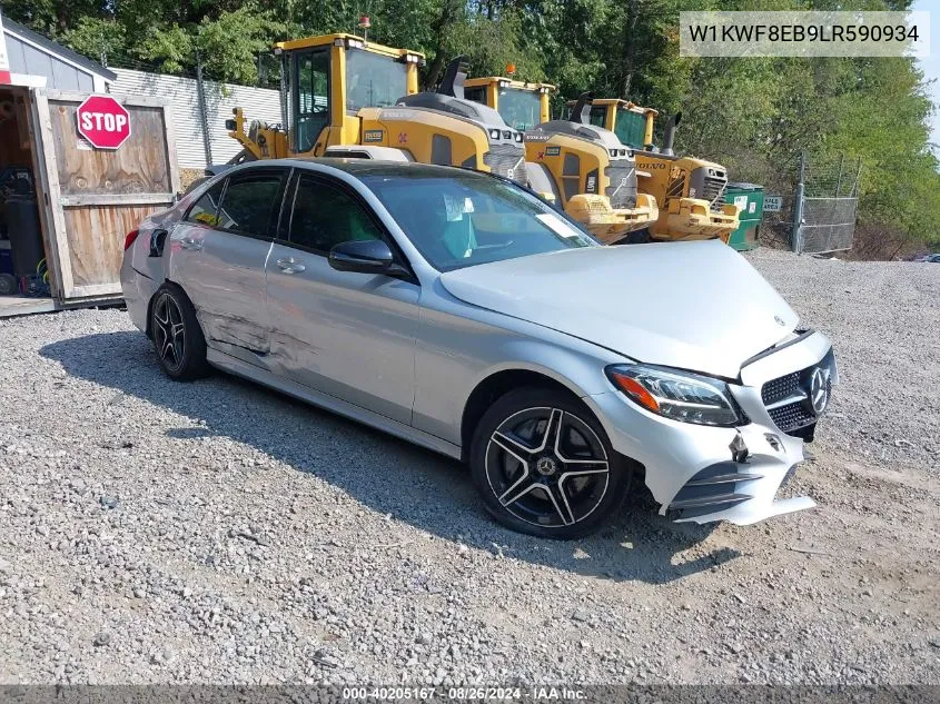 2020 Mercedes-Benz C 300 4Matic VIN: W1KWF8EB9LR590934 Lot: 40205167