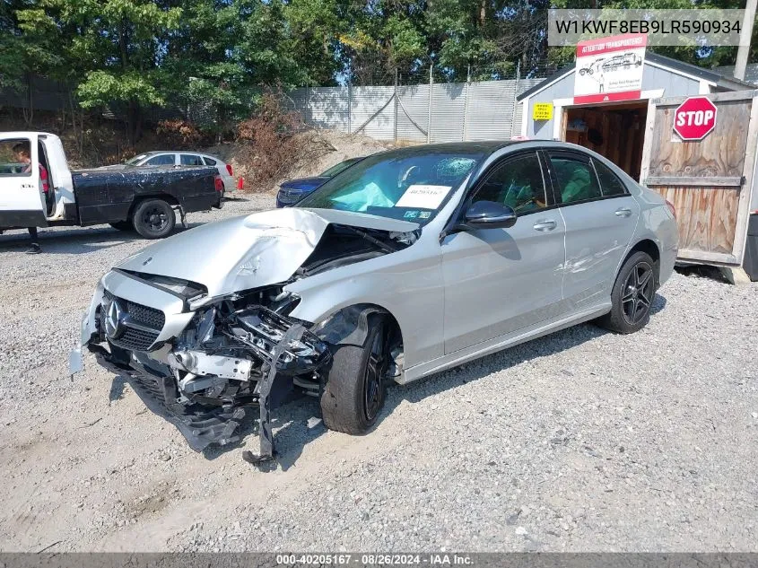 2020 Mercedes-Benz C 300 4Matic VIN: W1KWF8EB9LR590934 Lot: 40205167