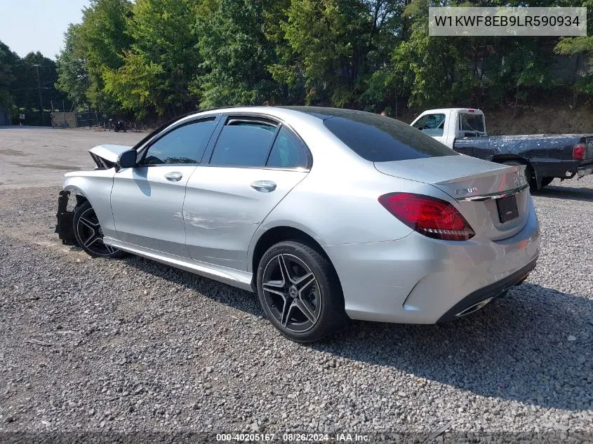 2020 Mercedes-Benz C 300 4Matic VIN: W1KWF8EB9LR590934 Lot: 40205167