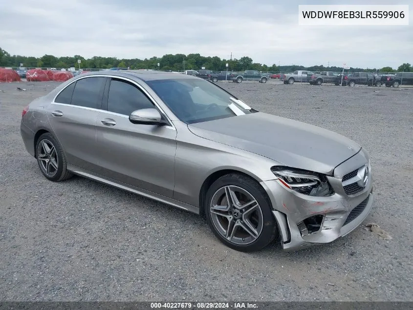 2020 Mercedes-Benz C 300 4Matic VIN: WDDWF8EB3LR559906 Lot: 40227679