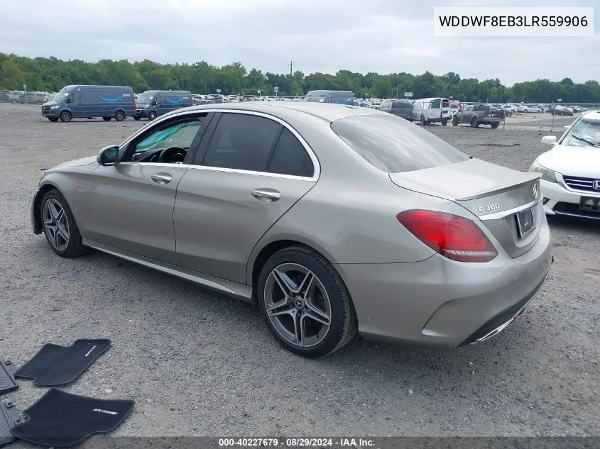 2020 Mercedes-Benz C 300 4Matic VIN: WDDWF8EB3LR559906 Lot: 40227679