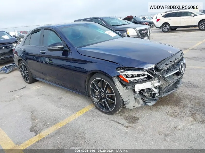 2020 Mercedes-Benz C 300 VIN: WDDWF8DBXLR560861 Lot: 40241960