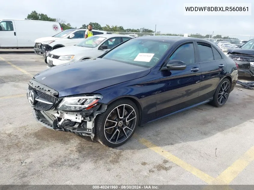 2020 Mercedes-Benz C 300 VIN: WDDWF8DBXLR560861 Lot: 40241960