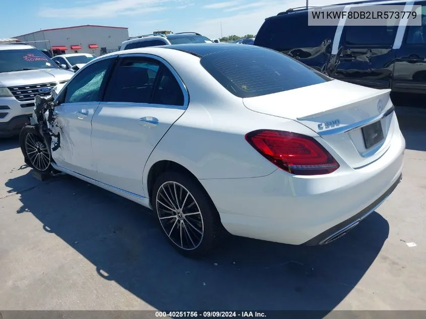 2020 Mercedes-Benz C 300 VIN: W1KWF8DB2LR573779 Lot: 40251756