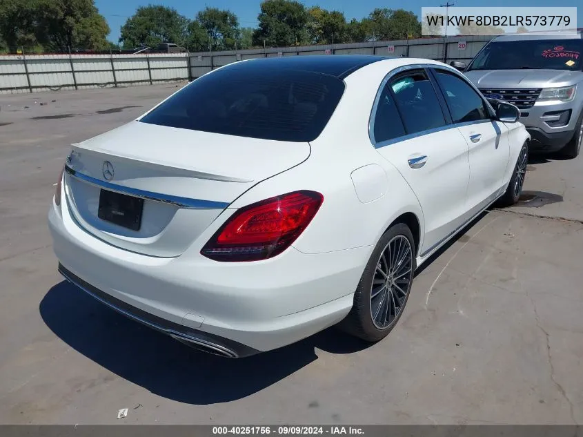 2020 Mercedes-Benz C 300 VIN: W1KWF8DB2LR573779 Lot: 40251756