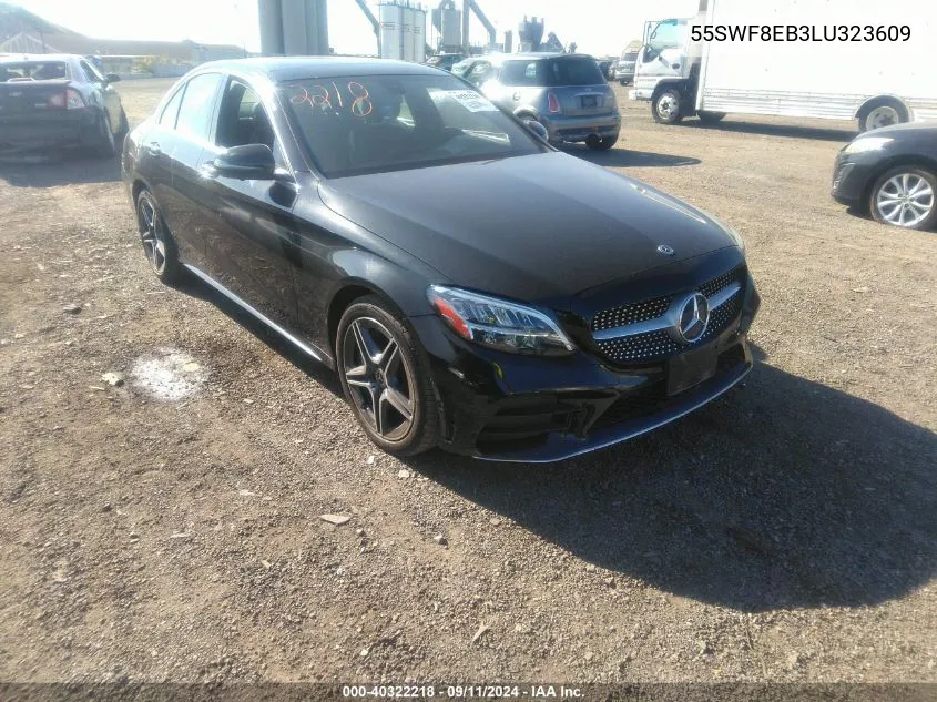 2020 Mercedes-Benz C 300 4Matic VIN: 55SWF8EB3LU323609 Lot: 40322218