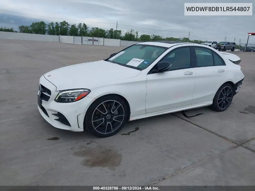 2020 Mercedes-Benz C 300 300 VIN: WDDWF8DB1LR544807 Lot: 40328786