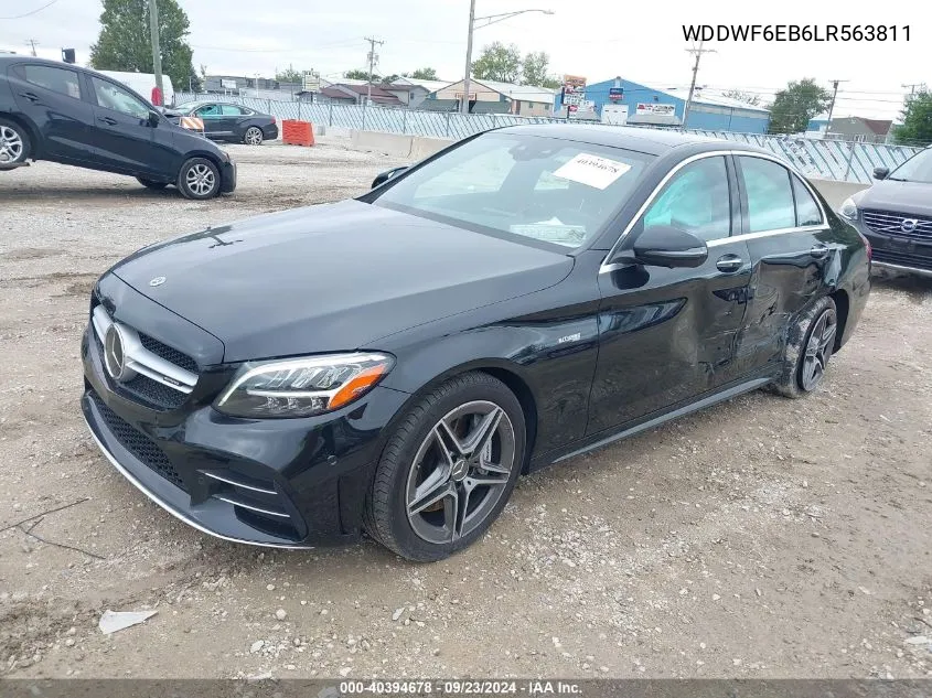 2020 Mercedes-Benz C 43 Amg VIN: WDDWF6EB6LR563811 Lot: 40394678