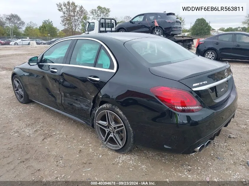 2020 Mercedes-Benz C 43 Amg VIN: WDDWF6EB6LR563811 Lot: 40394678