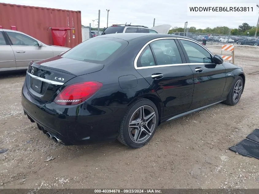 2020 Mercedes-Benz C 43 Amg VIN: WDDWF6EB6LR563811 Lot: 40394678