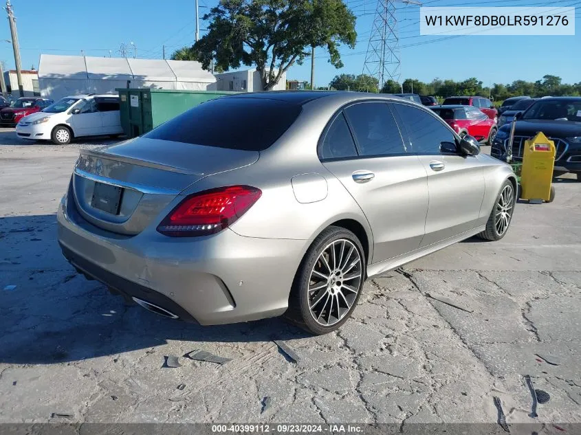 2020 Mercedes-Benz C 300 VIN: W1KWF8DB0LR591276 Lot: 40399112