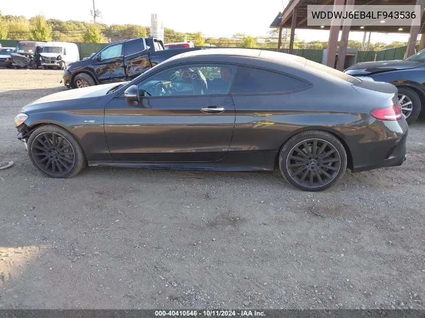 2020 Mercedes-Benz Amg C 43 4Matic VIN: WDDWJ6EB4LF943536 Lot: 40410546