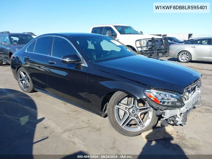 2020 Mercedes-Benz C 300 VIN: W1KWF8DB8LR595401 Lot: 40415504