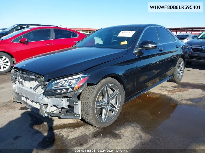 2020 Mercedes-Benz C 300 VIN: W1KWF8DB8LR595401 Lot: 40415504