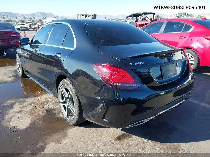 2020 Mercedes-Benz C 300 VIN: W1KWF8DB8LR595401 Lot: 40415504