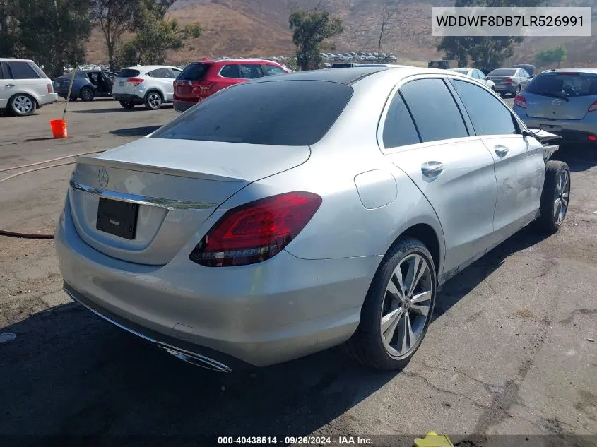 2020 Mercedes-Benz C 300 300 VIN: WDDWF8DB7LR526991 Lot: 40438514