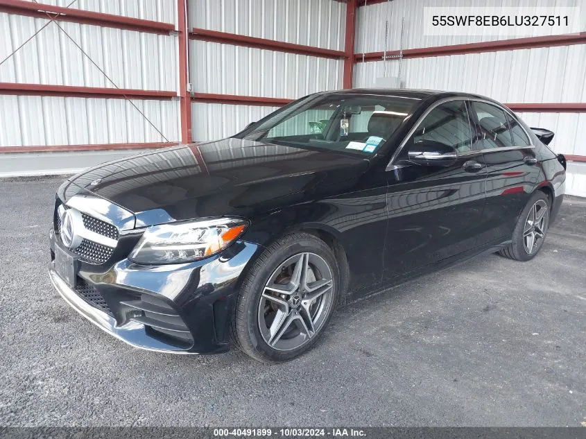 2020 Mercedes-Benz C 300 4Matic VIN: 55SWF8EB6LU327511 Lot: 40491899