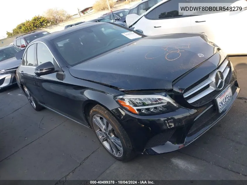 2020 Mercedes-Benz C 300 VIN: WDDWF8DB0LR548279 Lot: 40499378