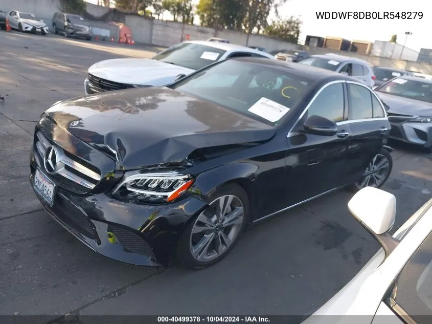 2020 Mercedes-Benz C 300 VIN: WDDWF8DB0LR548279 Lot: 40499378