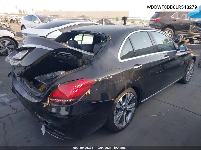 2020 Mercedes-Benz C 300 VIN: WDDWF8DB0LR548279 Lot: 40499378