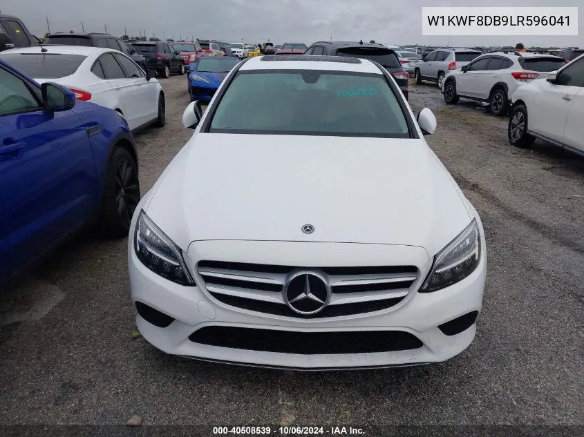 2020 Mercedes-Benz C 300 VIN: W1KWF8DB9LR596041 Lot: 40508539