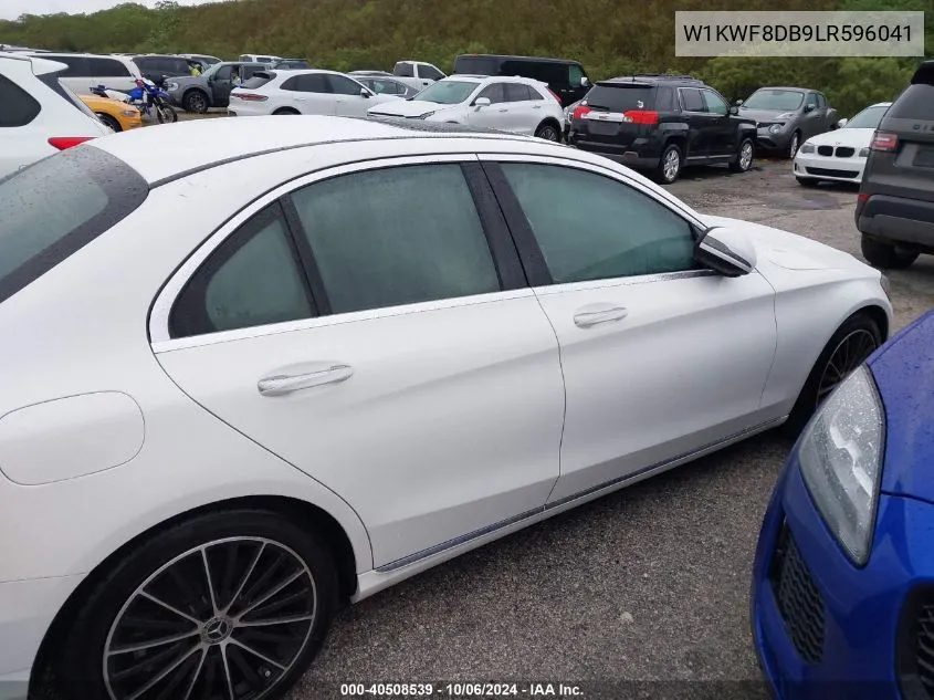 2020 Mercedes-Benz C 300 VIN: W1KWF8DB9LR596041 Lot: 40508539