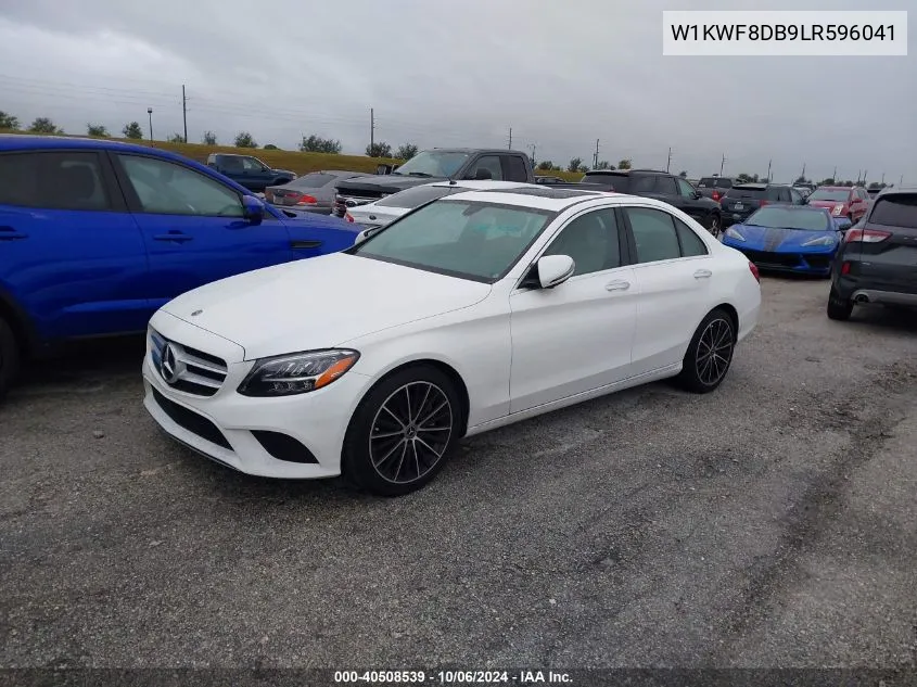 2020 Mercedes-Benz C 300 VIN: W1KWF8DB9LR596041 Lot: 40508539