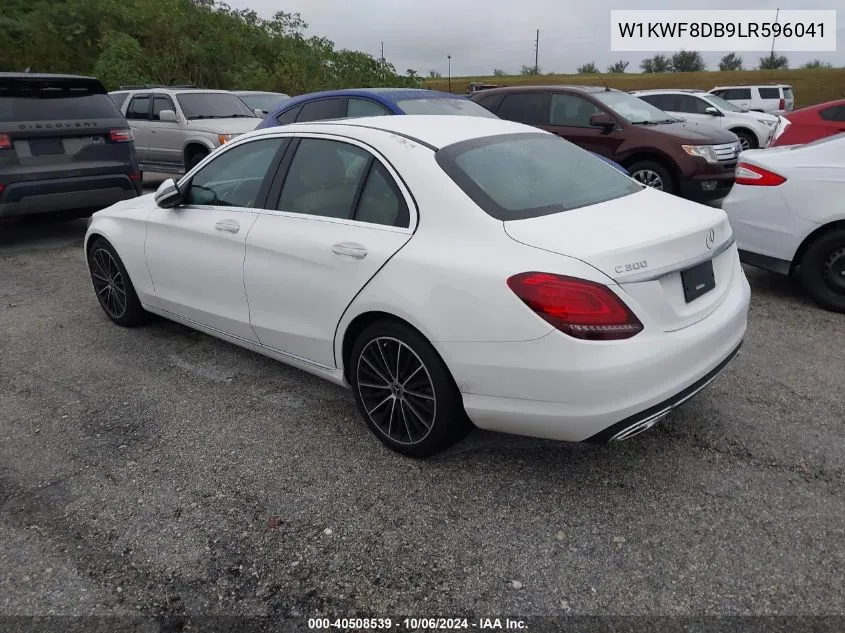 2020 Mercedes-Benz C 300 VIN: W1KWF8DB9LR596041 Lot: 40508539