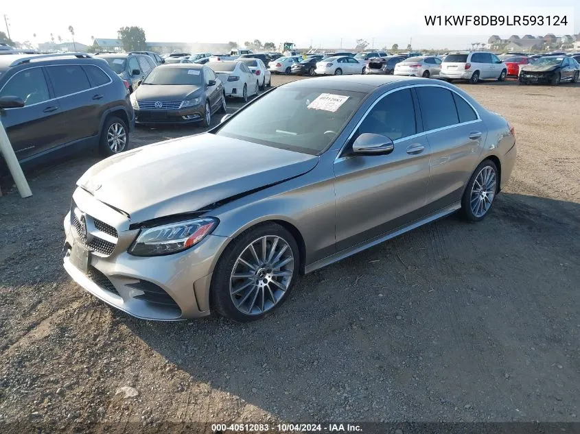 2020 Mercedes-Benz C 300 VIN: W1KWF8DB9LR593124 Lot: 40512083